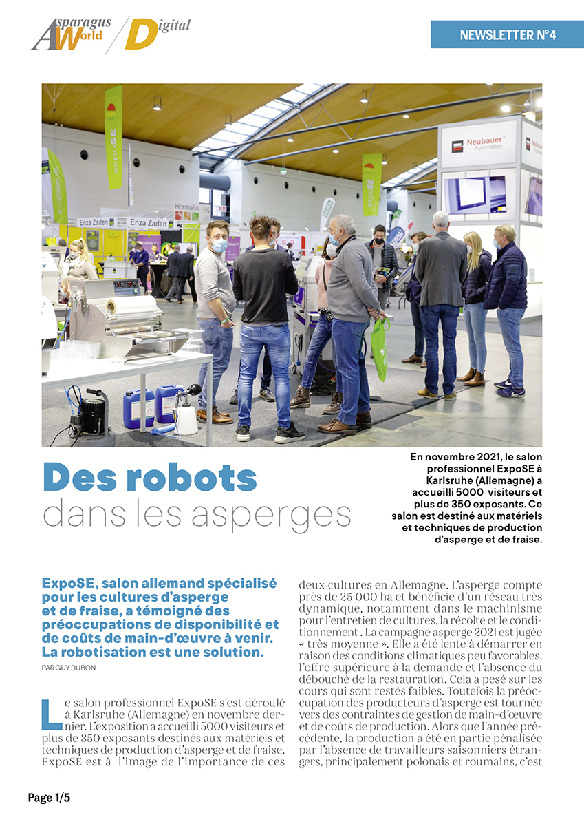 Lettre d&rsquo;information Asparagus World #04
